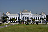 Yangon Myanmar. The City Hall from Mahabandoola Garden. 